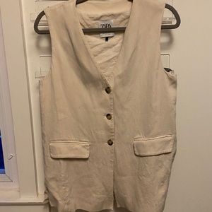 Zara linen vest